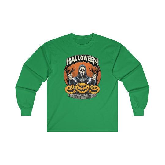 Screamer Killer Ghost Halloween Long Sleeve Tee