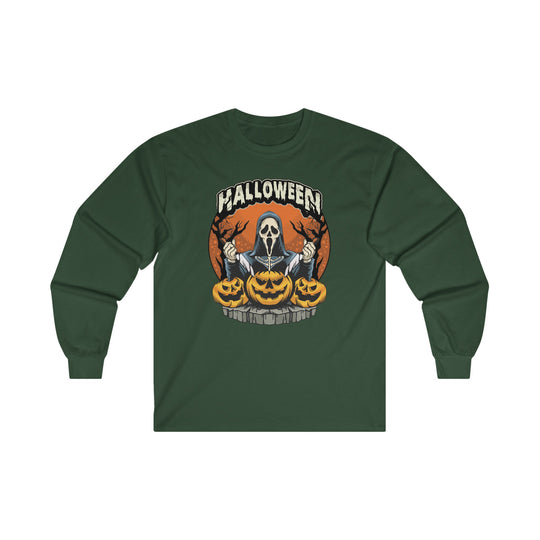 Screamer Killer Ghost Halloween Long Sleeve Tee