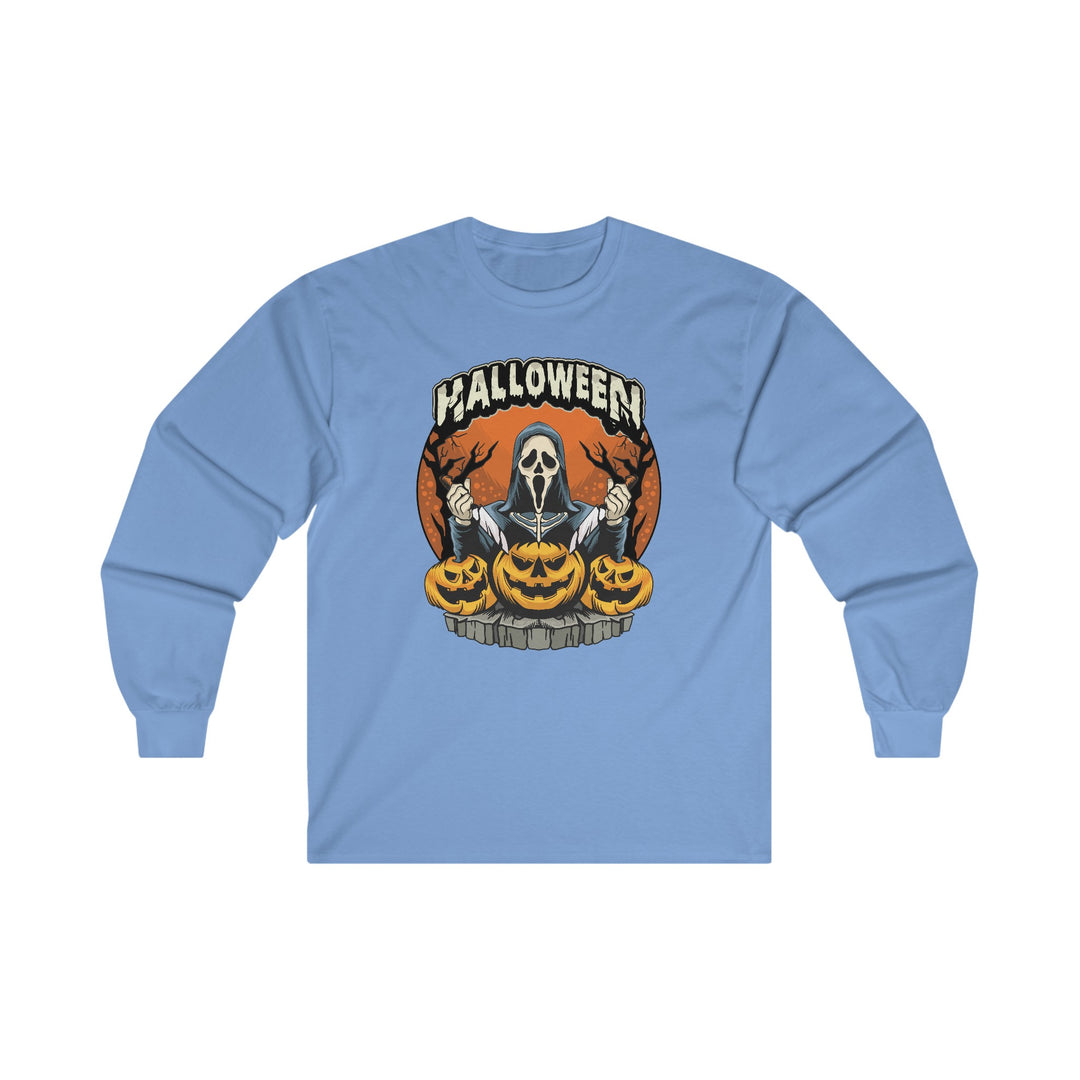 Screamer Killer Ghost Halloween Long Sleeve Tee