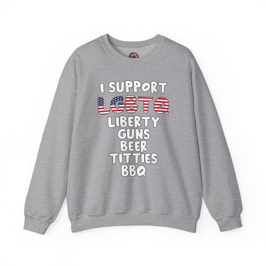 I Support LGBTQ Crewneck Sweatshirt