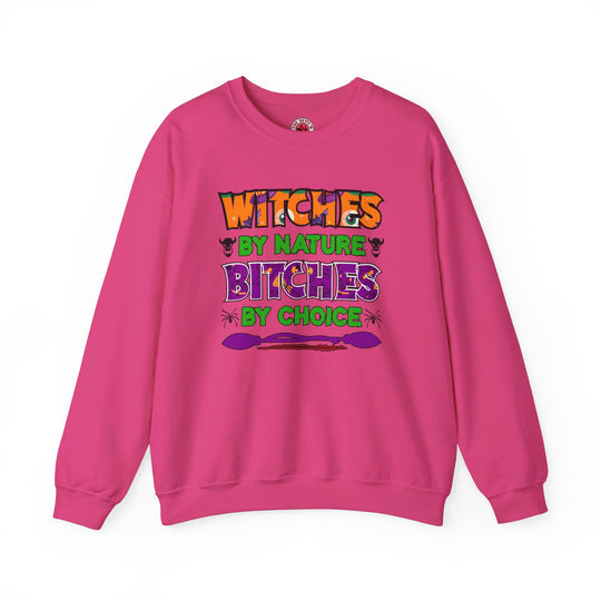 Witches By Nature Bitches By Choice Crewneck Sweatshirt