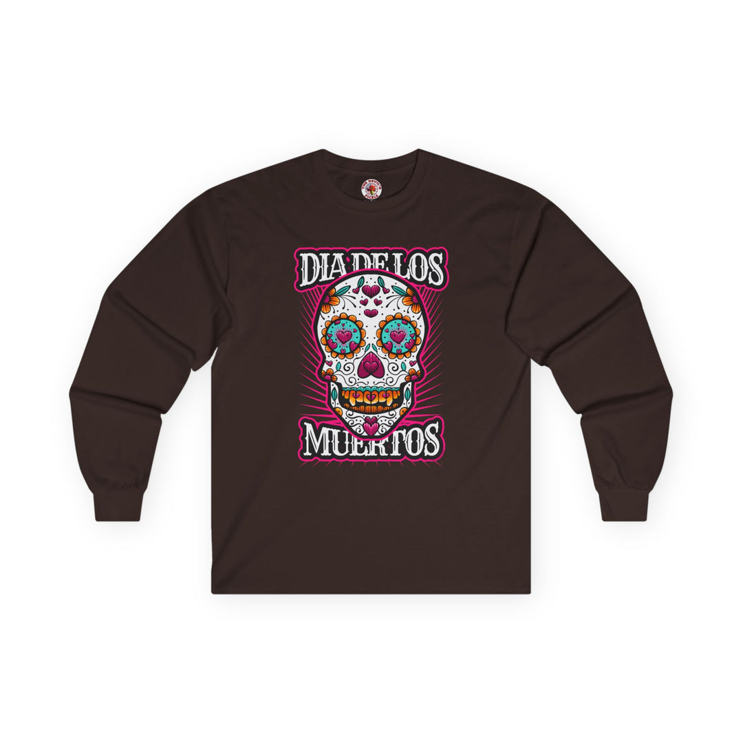 Dia De Los Muertos Skull Long Sleeve Tee