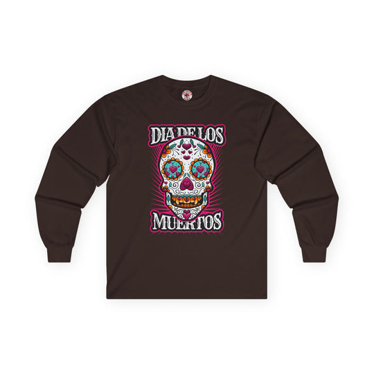 Dia De Los Muertos Skull Long Sleeve Tee