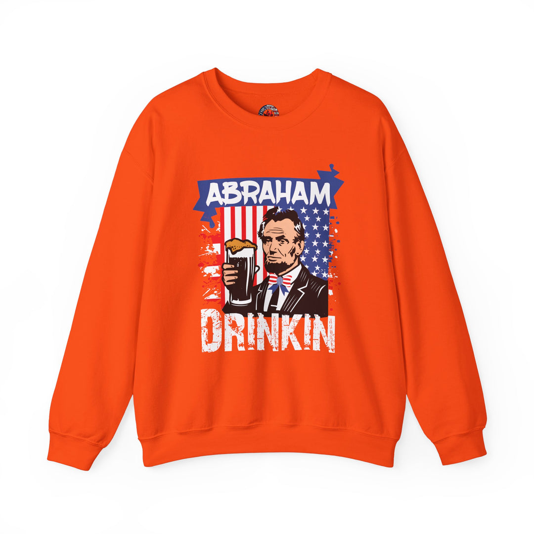 Abraham Drinking Crewneck Sweatshirt