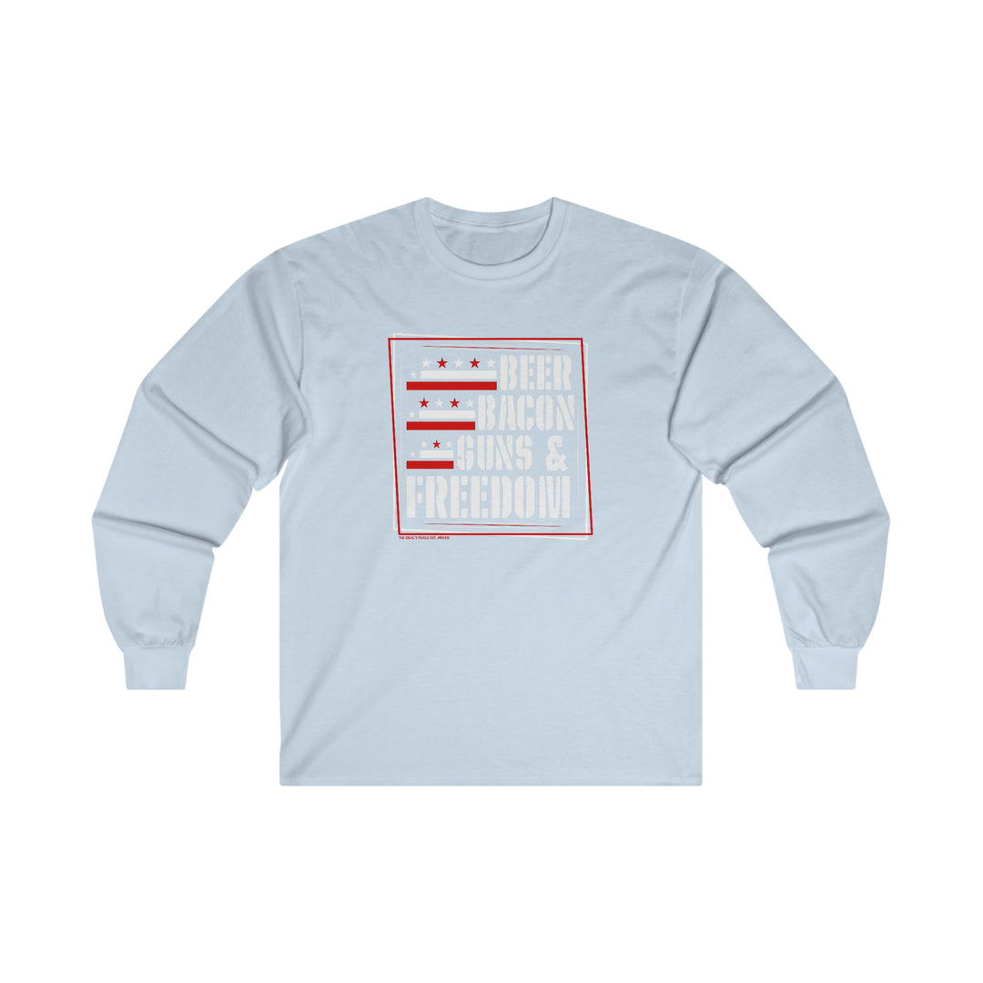 Beer Bacon Guns and Freedom Long Sleeve Tee