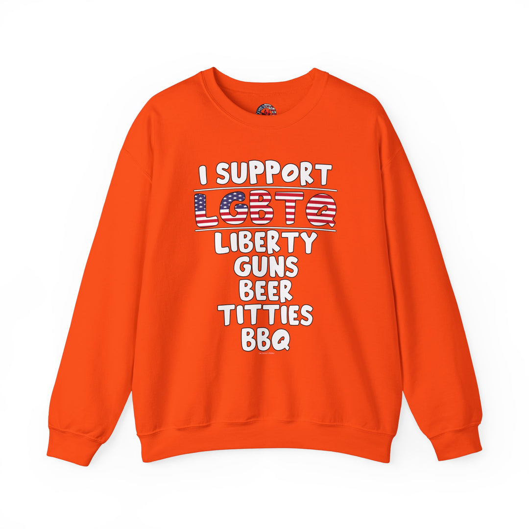 I Support LGBTQ Crewneck Sweatshirt