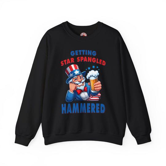 Star Spangled Hammered Crewneck Sweatshirt