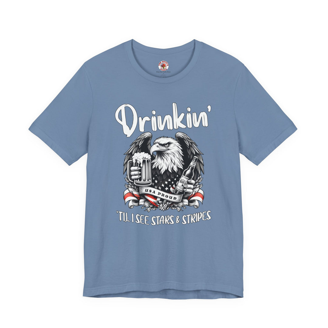 Drinkin' Til I See Stars & Stripes T-Shirt