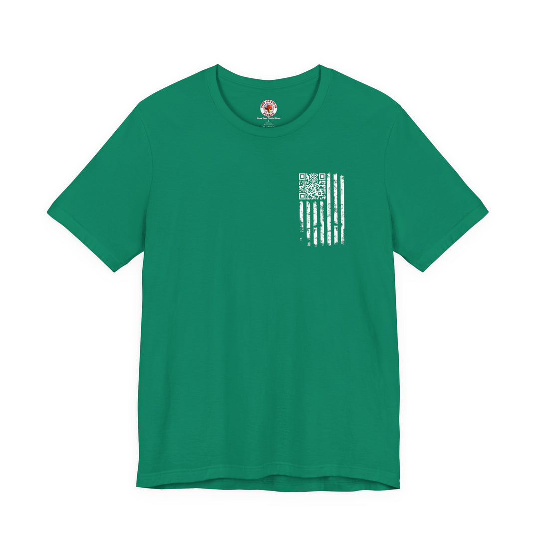 American Flag QR Code T-Shirt