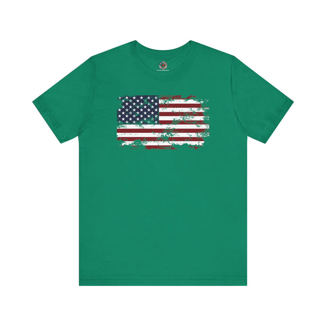 Vintage Style American Flag T-Shirt