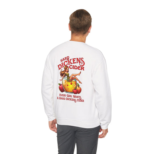 Hard Dickens Cider Front/Back Crewneck Sweatshirt