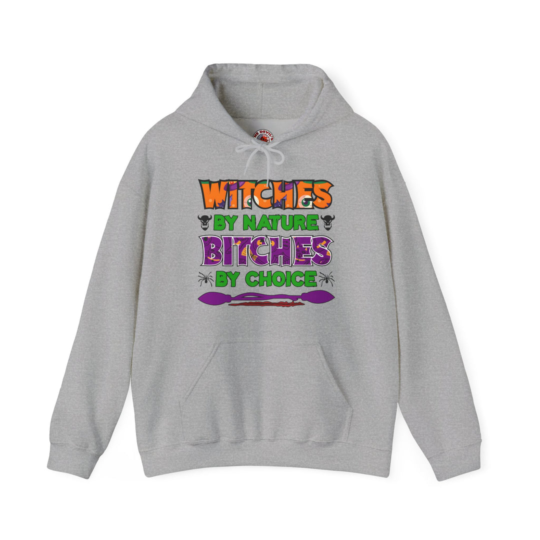 Witches By Nature Bitches By Choice Hooded Sweatshirt