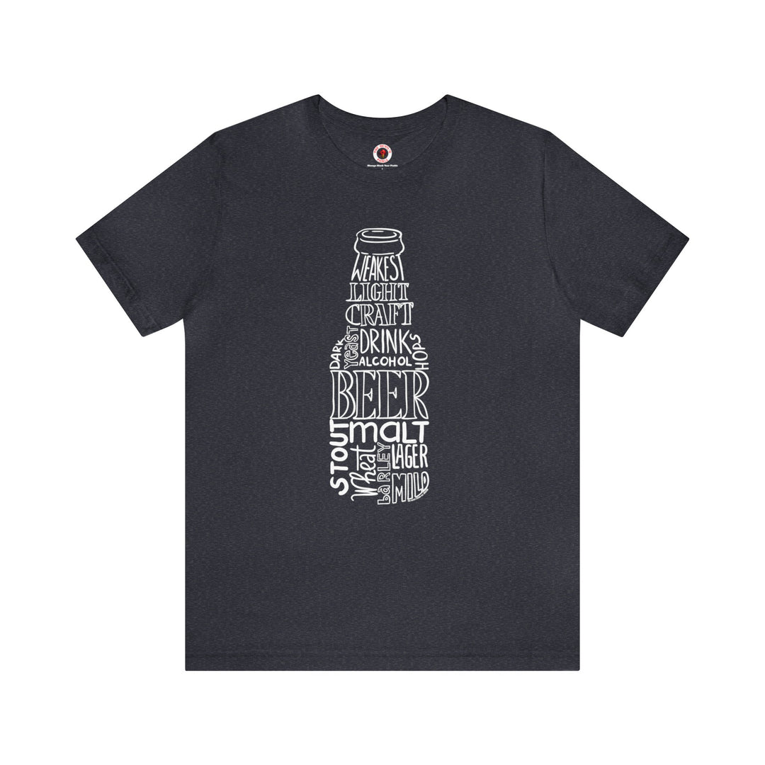 Beer Bottle of Words T-Shirt