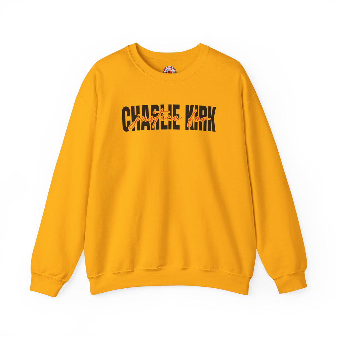 Charlie Kirk Justice Crewneck Sweatshirt