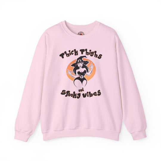 Thick Thighs and Spooky Vibes Crewneck Sweatshirt