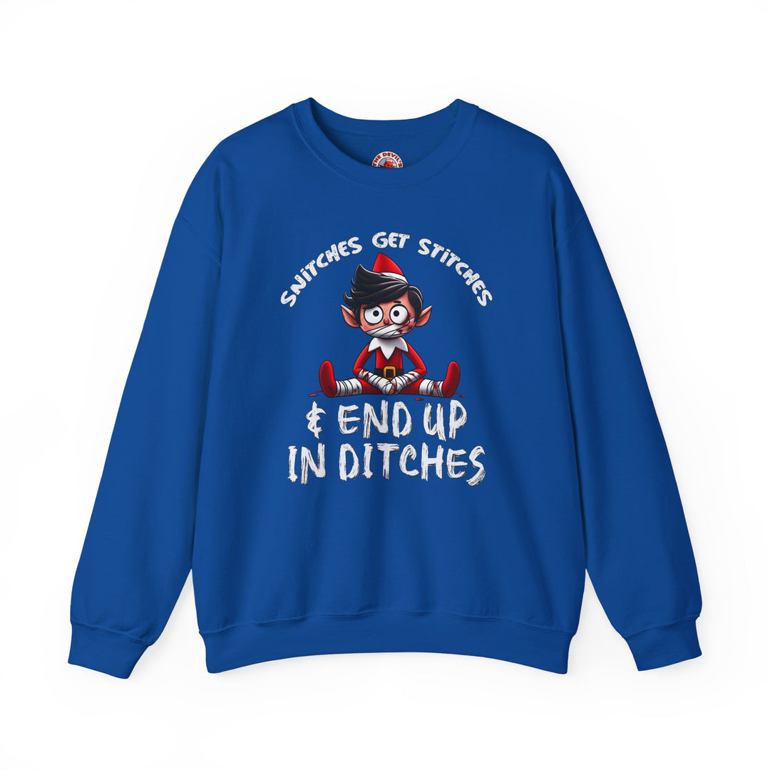 Snitches Get Stitches Crewneck Sweatshirt