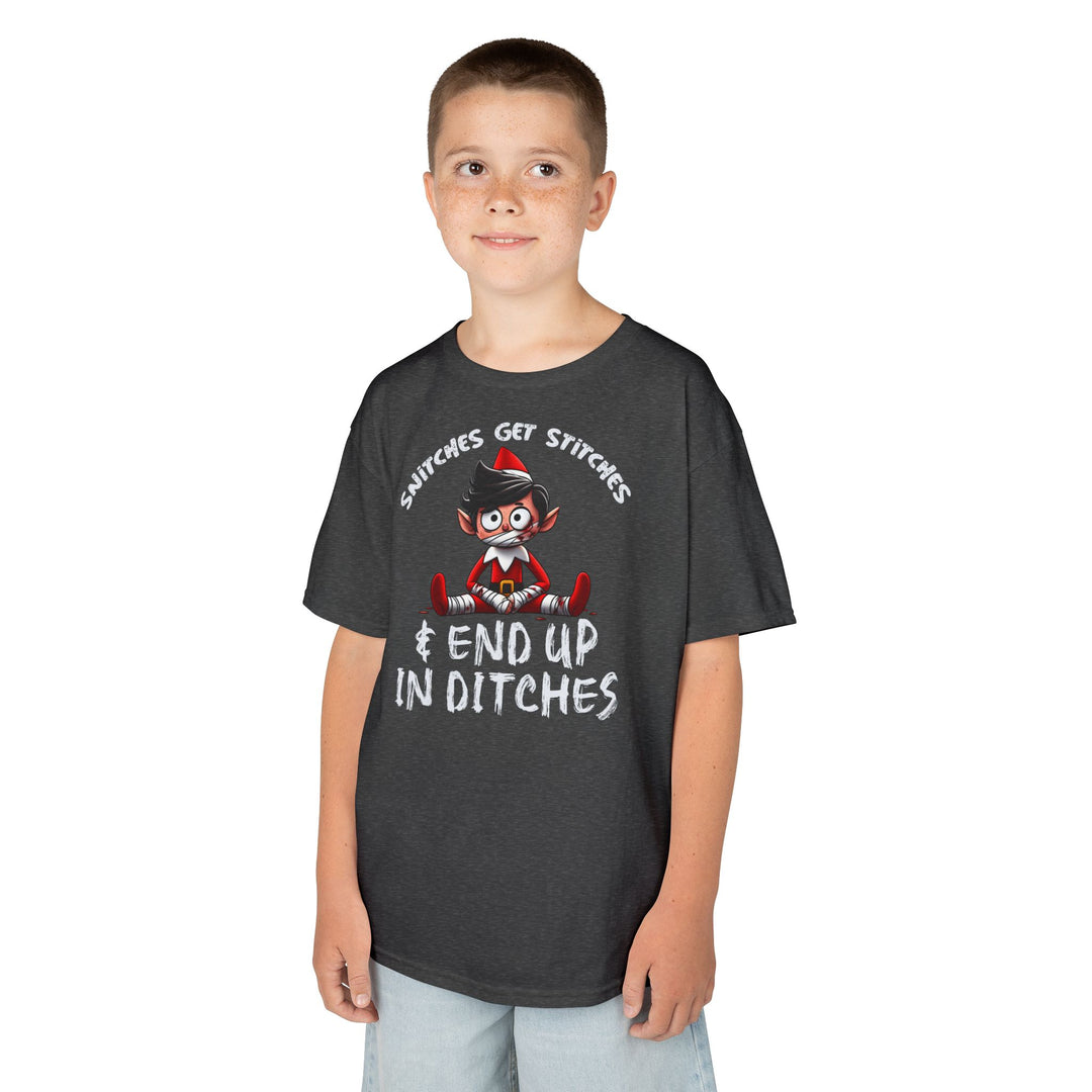 Snitches Get Stitches Kids T-Shirt