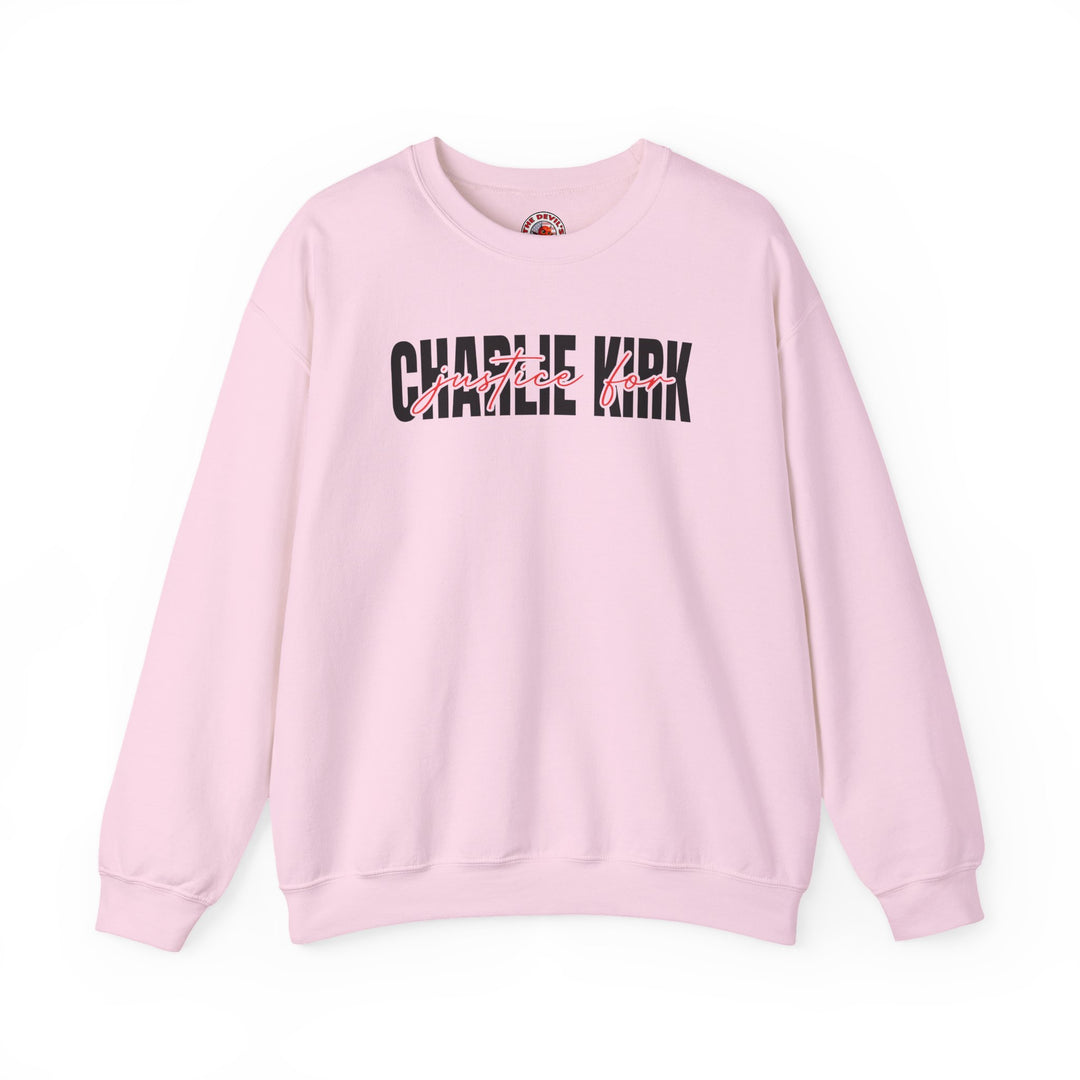 Charlie Kirk Justice Crewneck Sweatshirt