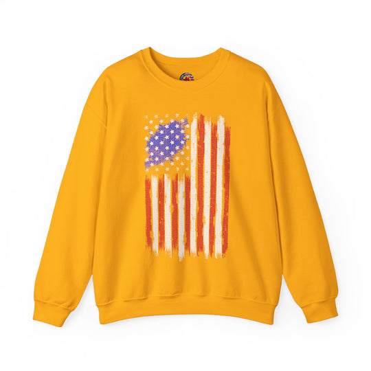 Tattered American Flag Crewneck Sweatshirt