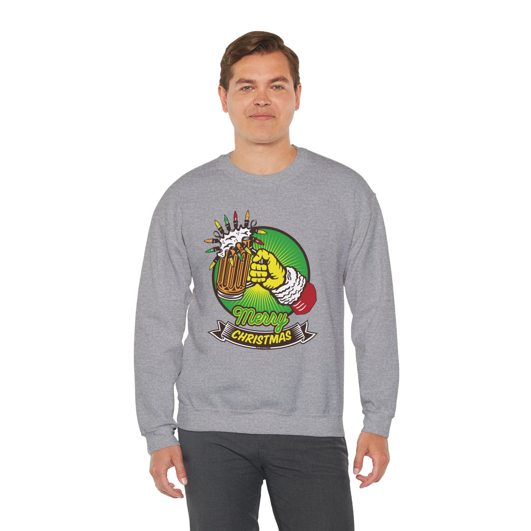 Merry Christmas Beer Crewneck Sweatshirt