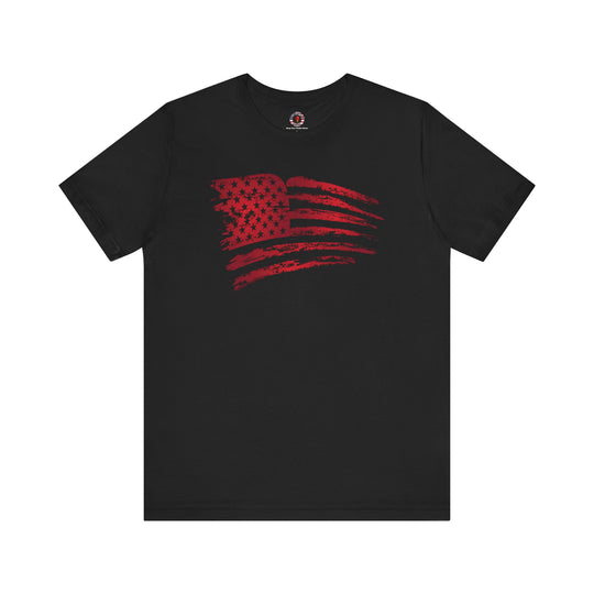 Red American Flag T-Shirt