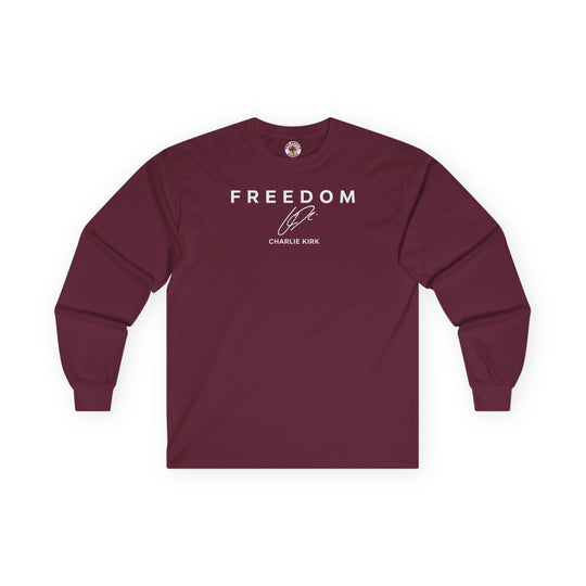 Charlie Kirk Freedom Long Sleeve Tee