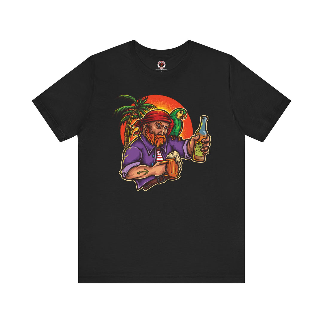 Sunset Pirate Beer T-Shirt