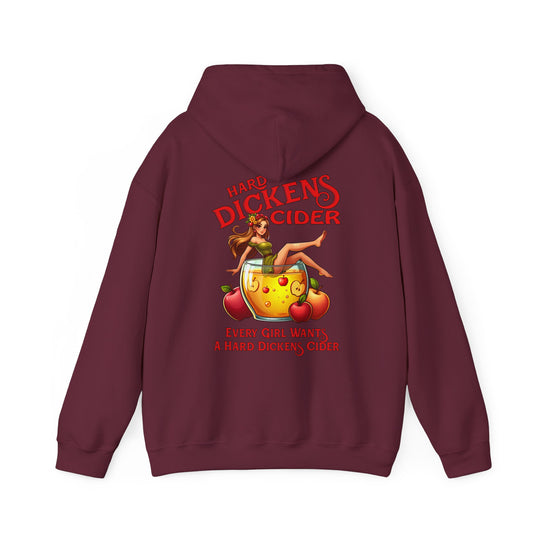Hard Dickens Cider Front/Back Hooded Sweatshirt