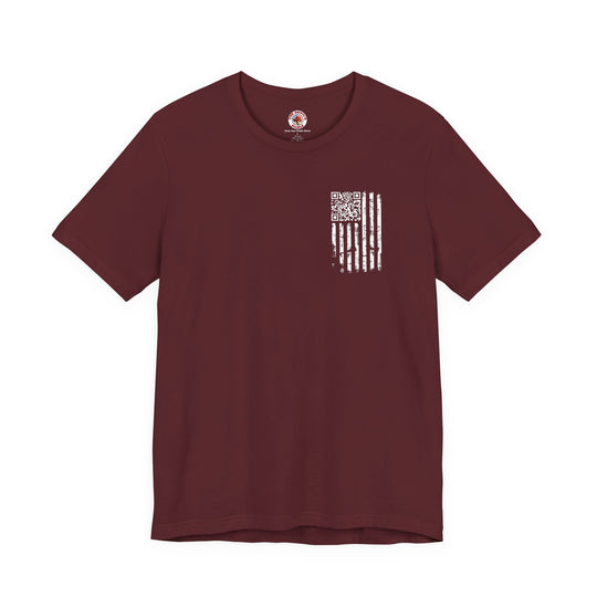 American Flag QR Code T-Shirt