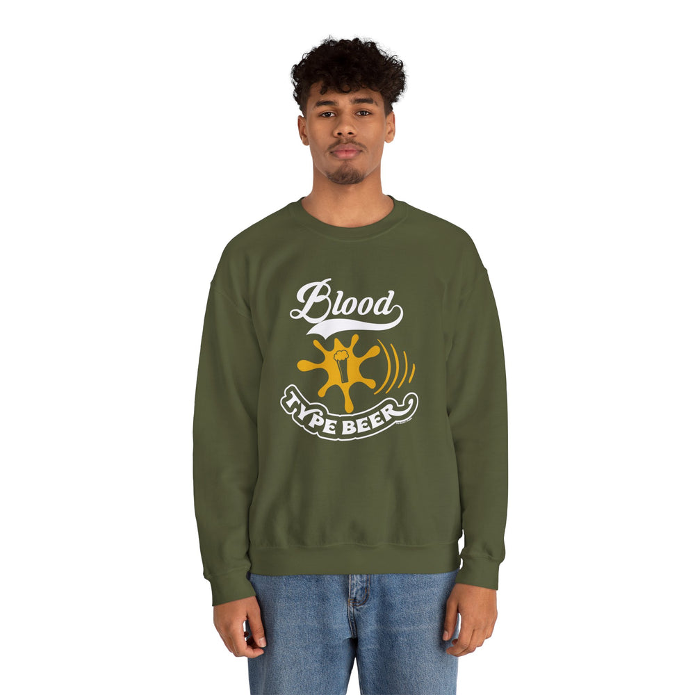 Blood Type Beer Crewneck Sweatshirt