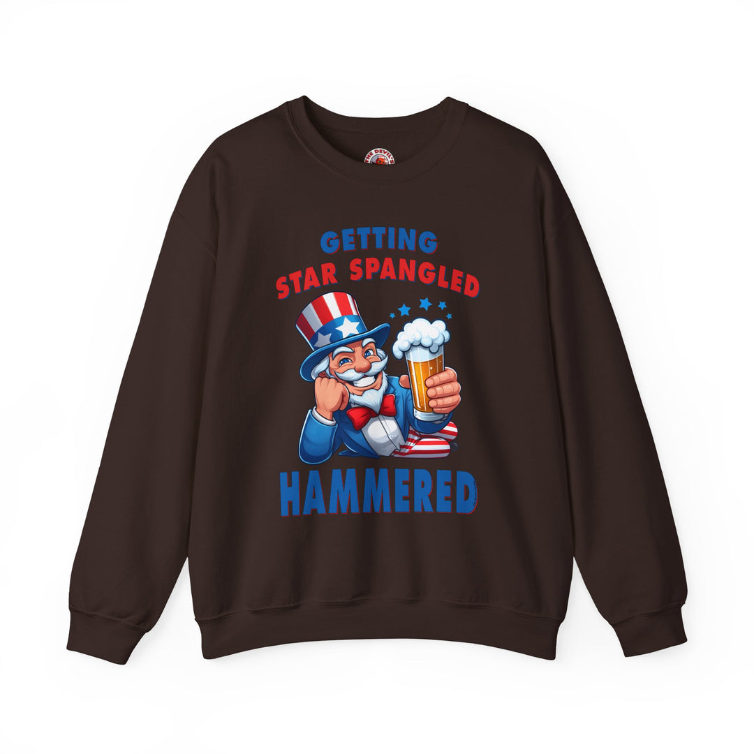 Star Spangled Hammered Crewneck Sweatshirt