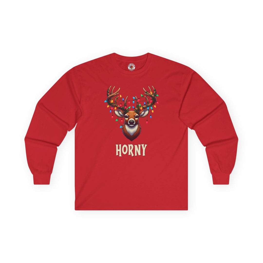 Horny Reindeer Long Sleeve Tee
