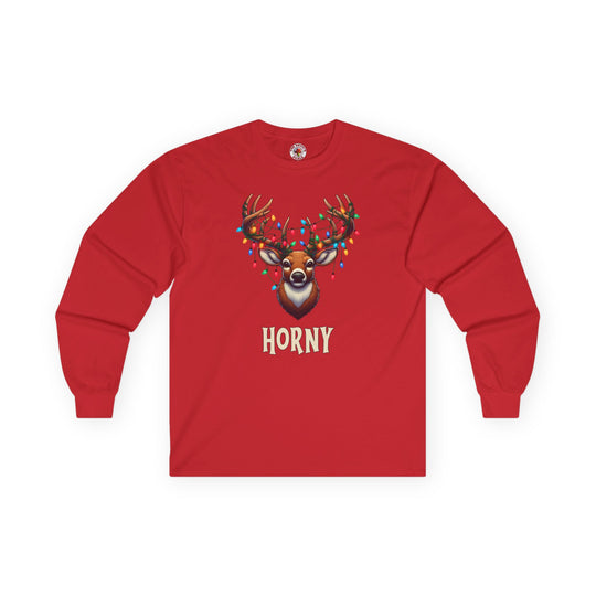 Horny Reindeer Long Sleeve Tee