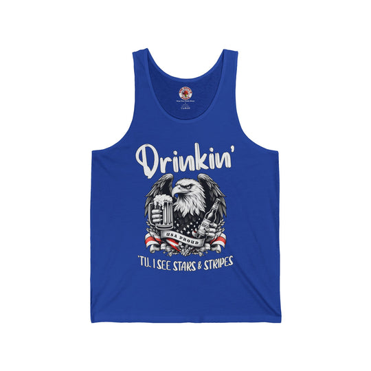 Drinkin' Til I See Stars & Stripes Tank Top
