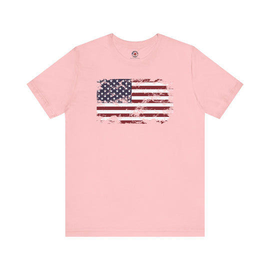 Vintage Style American Flag T-Shirt