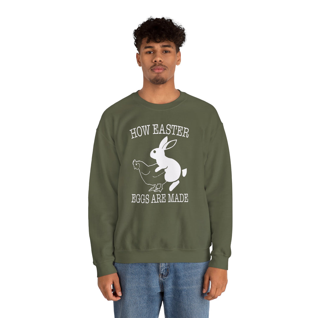 How Easter Eggs Are Made Crewneck Sweatshirt