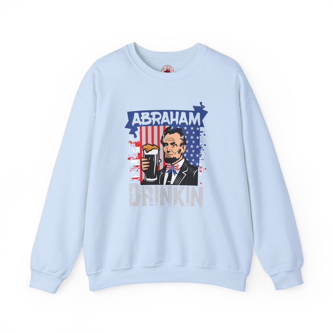 Abraham Drinking Crewneck Sweatshirt