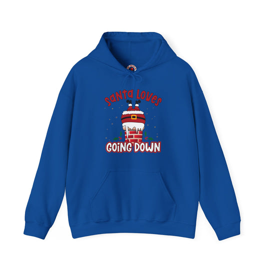 Santa Loves Going Down Hooded Sweatshirt