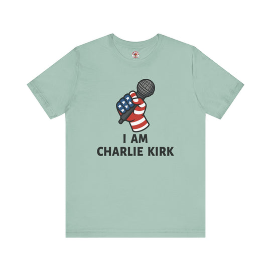 Charlie Kirk Mic T-Shirt