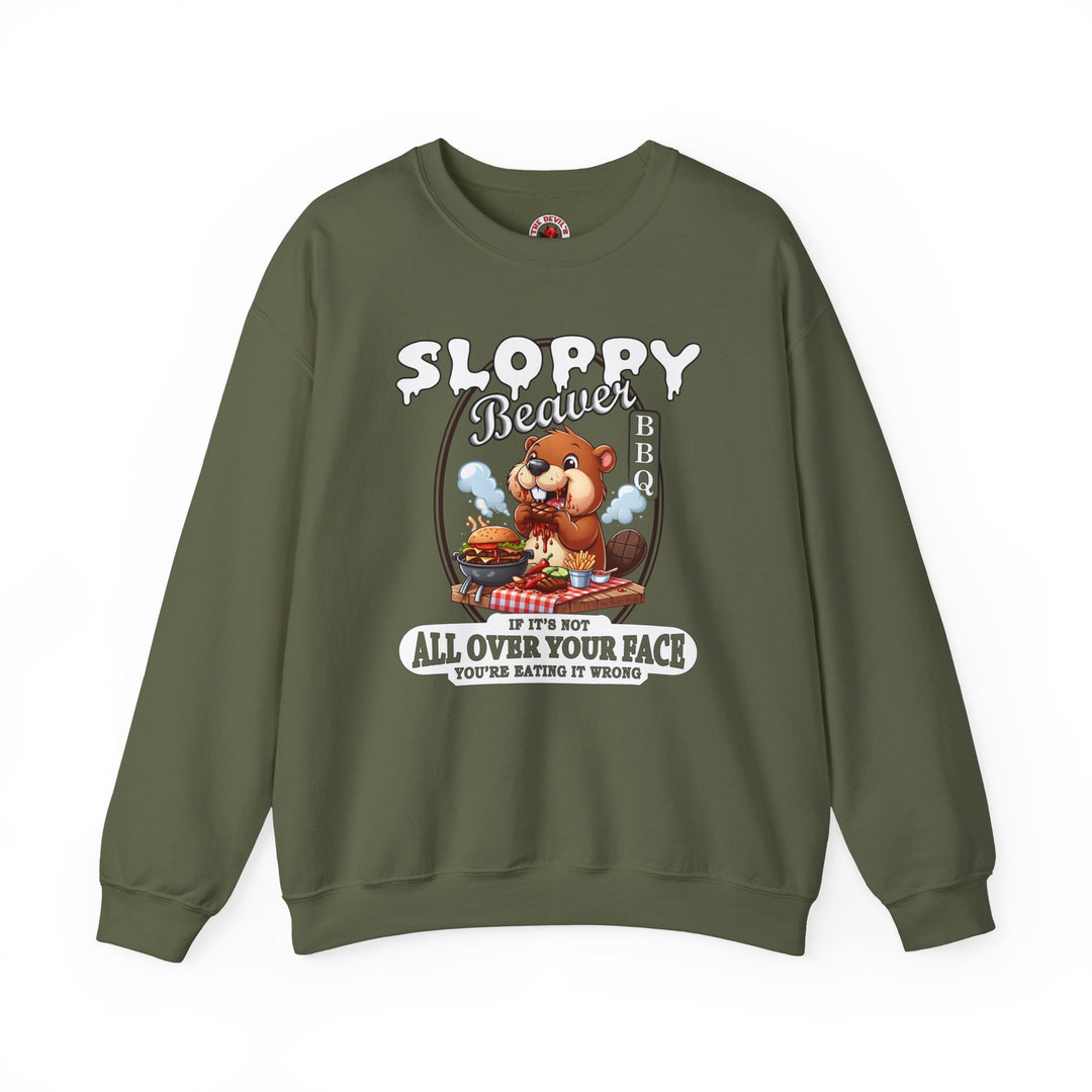 Sloppy Beaver BBQ Crewneck Sweatshirt