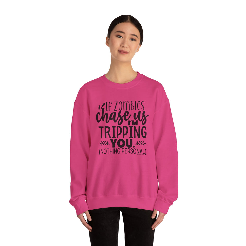 If Zombies Chase Us Crewneck Sweatshirt