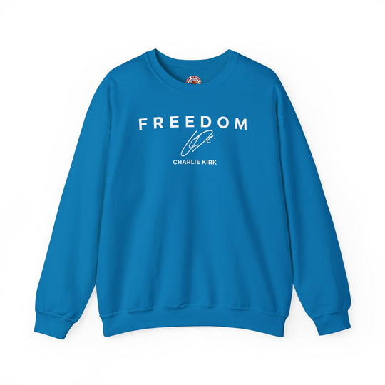 Charlie Kirk Freedom Crewneck Sweatshirt