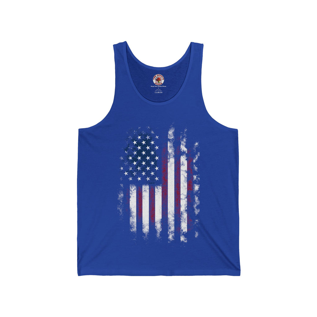 Distressed American Flag Tank Top