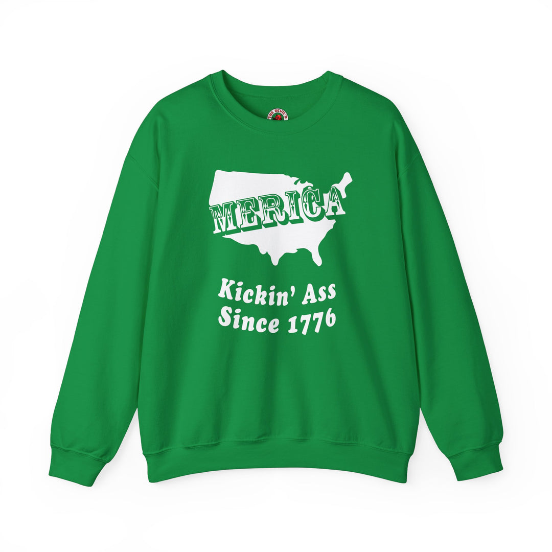 MERICA Kickin' Ass Since 1776 Crewneck Sweatshirt