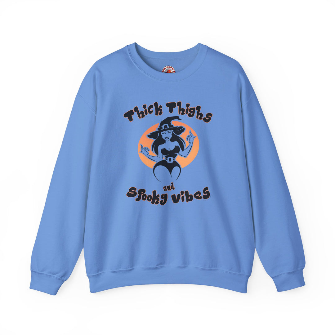 Thick Thighs and Spooky Vibes Crewneck Sweatshirt