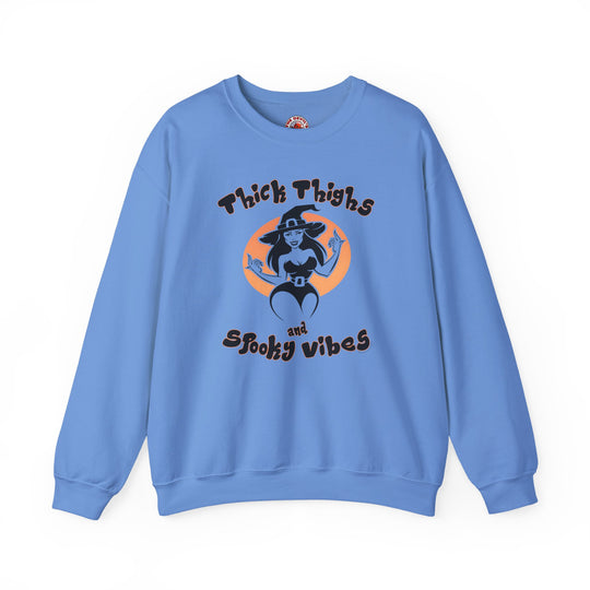 Thick Thighs and Spooky Vibes Crewneck Sweatshirt
