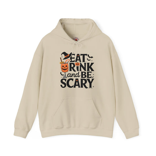 Eat Drink and Be Scary Hooded Sweatshirt