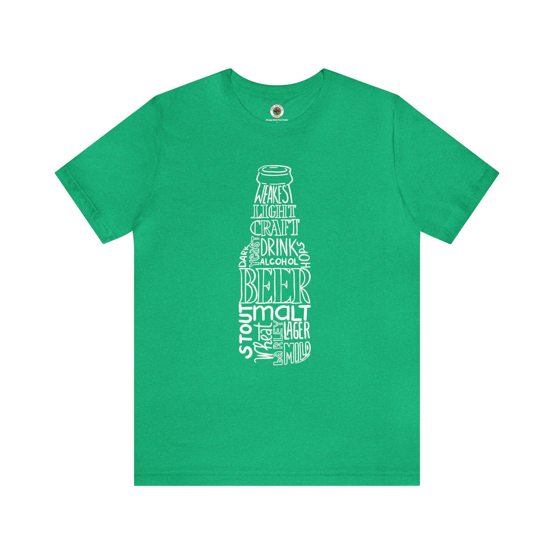 Beer Bottle of Words T-Shirt