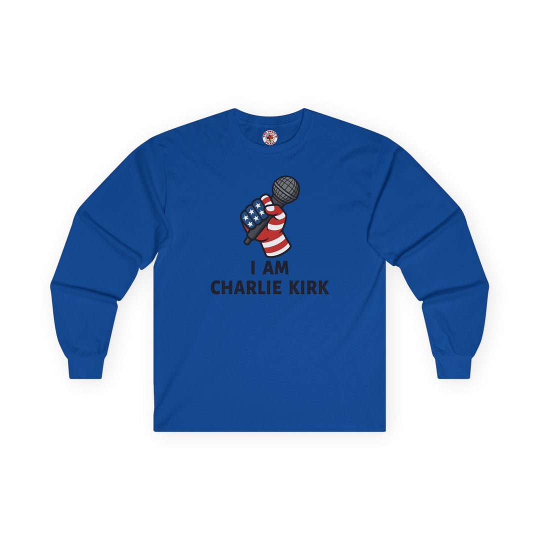 Charlie Kirk Mic Long Sleeve Tee