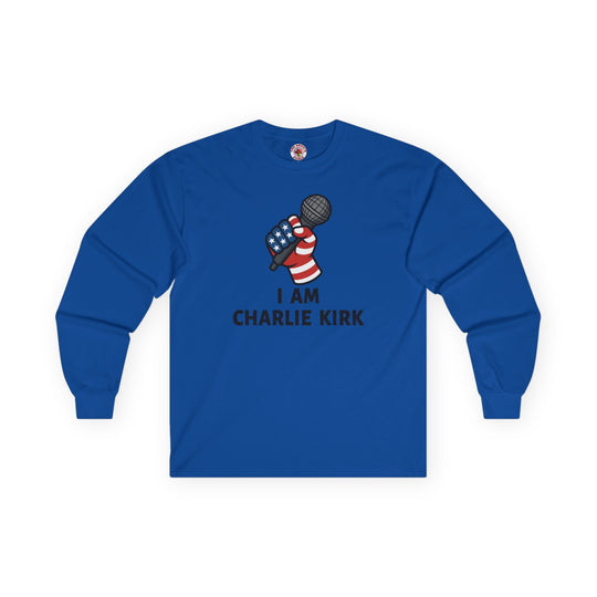 Charlie Kirk Mic Long Sleeve Tee